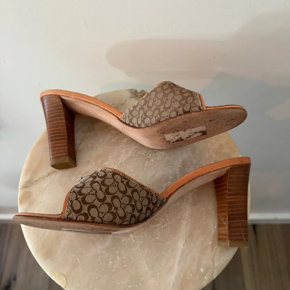 Coach Women's Daryn Slide Heels Size 8.5 - Picture 5 of 15